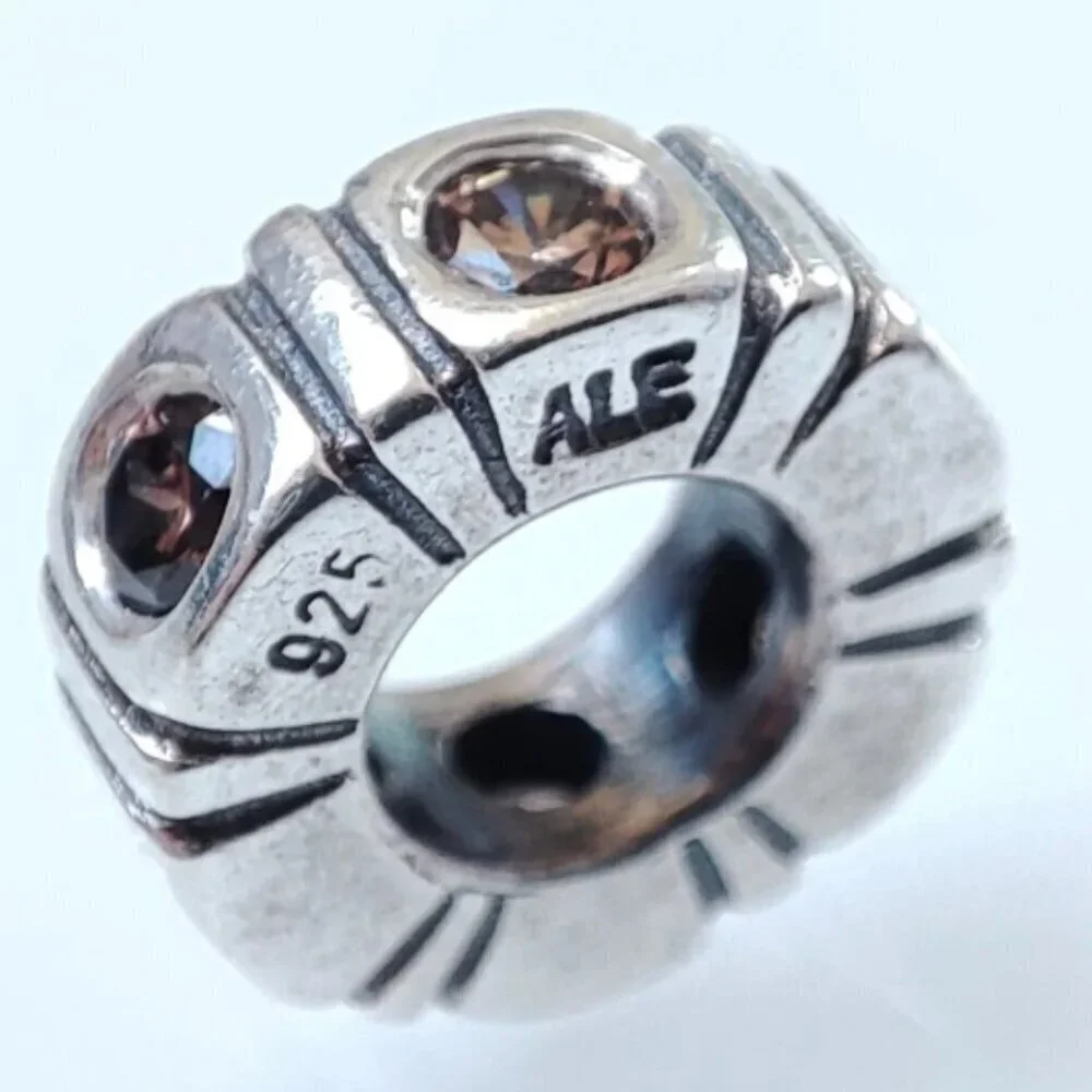 Pandora Trinity Champagne CZ Spacer Charm (790368CCZ) - Picture 3 of 3